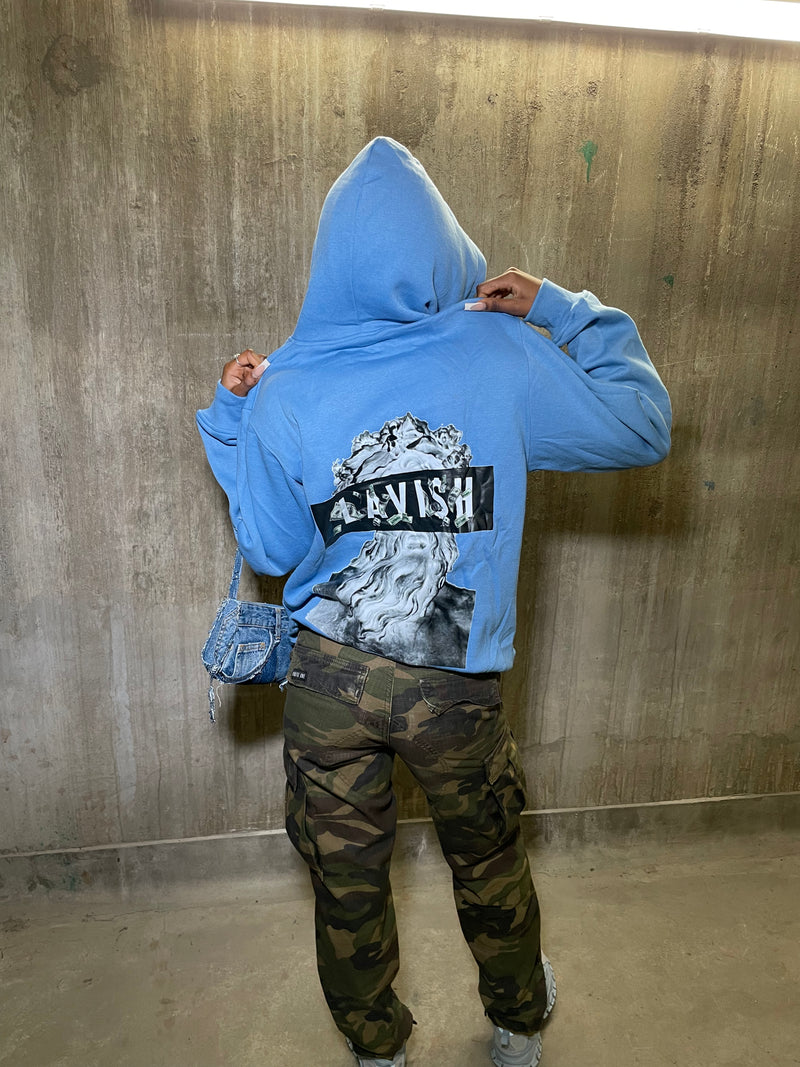 Sky blue “not just a lifestyle” hoodies